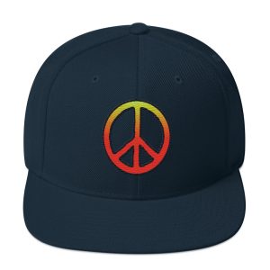Keep the Peace Embroidered Snapback – Sunset Gradient