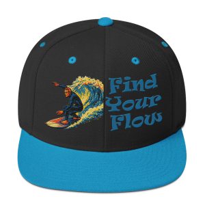 Find Your Flow Embroidered Snapback Hat