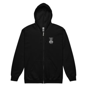 KBCZ 89.3 FM Embroidered Zip-Up Unisex Hoodie