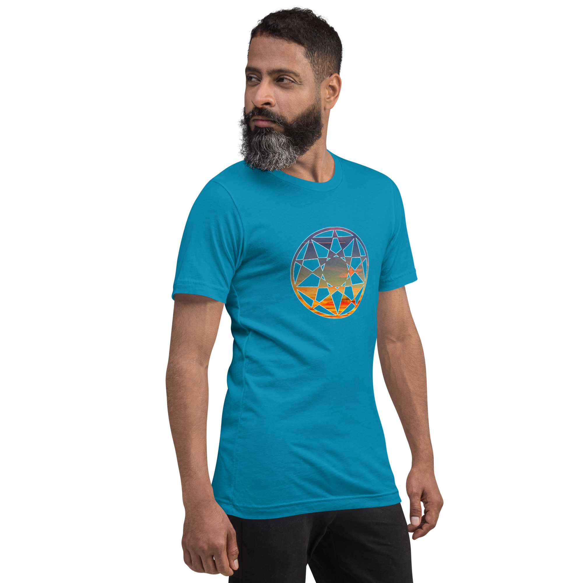 Crop Circle 70421 Sunset Fusion Unisex T-shirt - Image 2