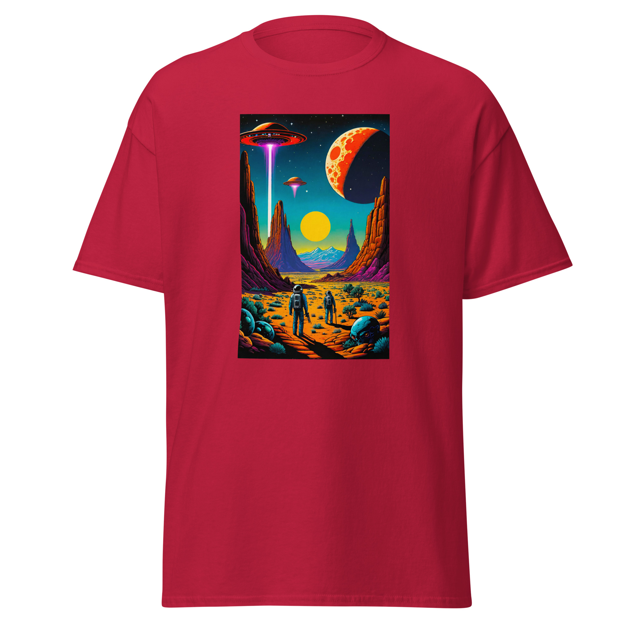 Cosmic Desert UFO Unisex Classic Tee - Image 7