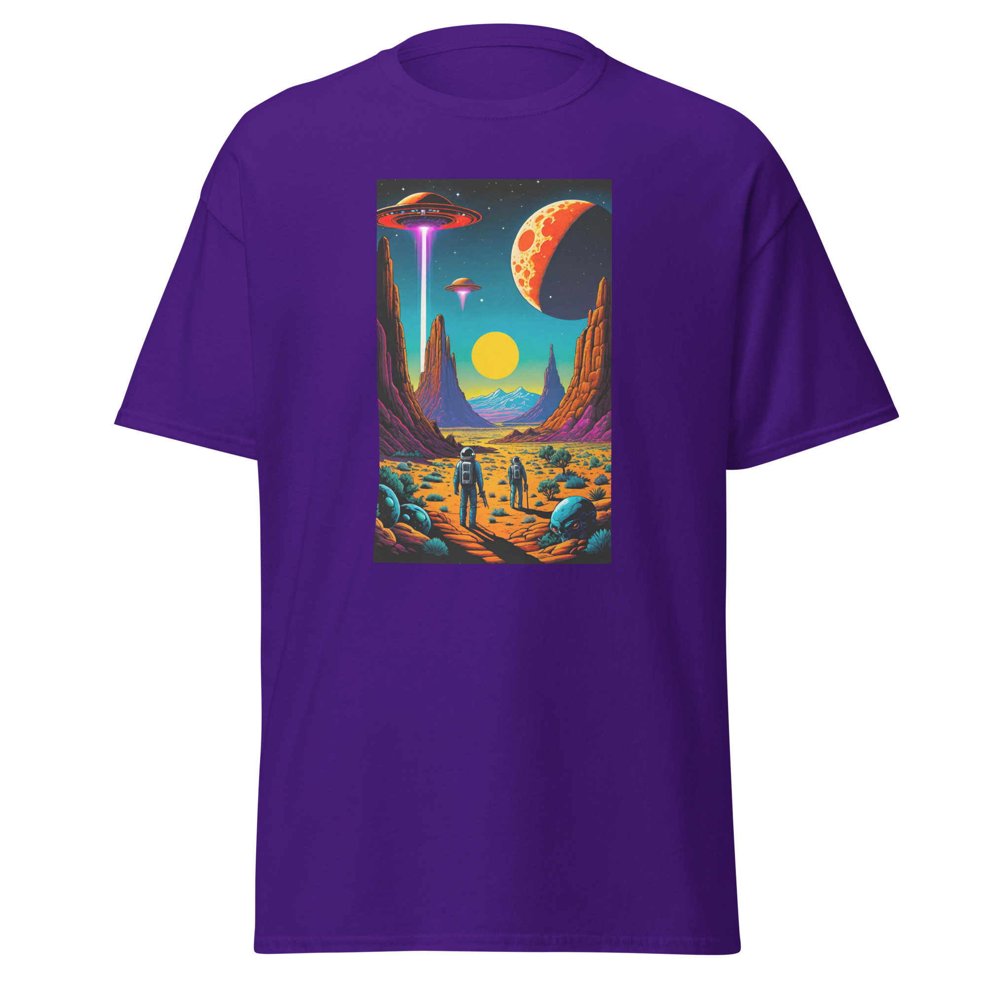Cosmic Desert UFO Unisex Classic Tee - Image 6