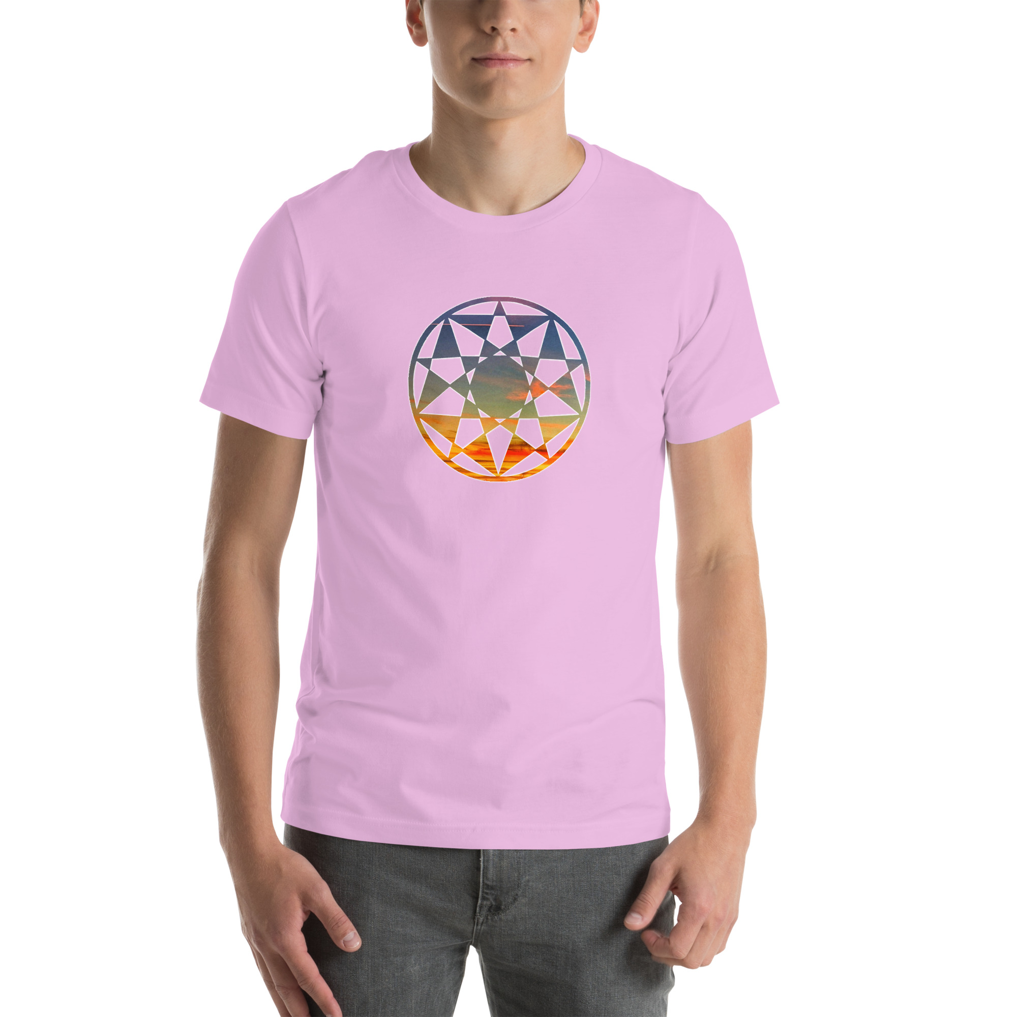 Crop Circle 70421 Sunset Fusion Unisex T-shirt - Image 9