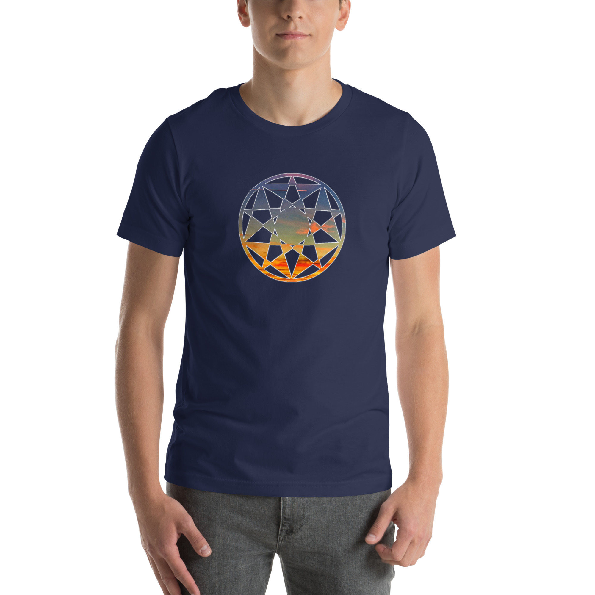 Crop Circle 70421 Sunset Fusion Unisex T-shirt - Image 6