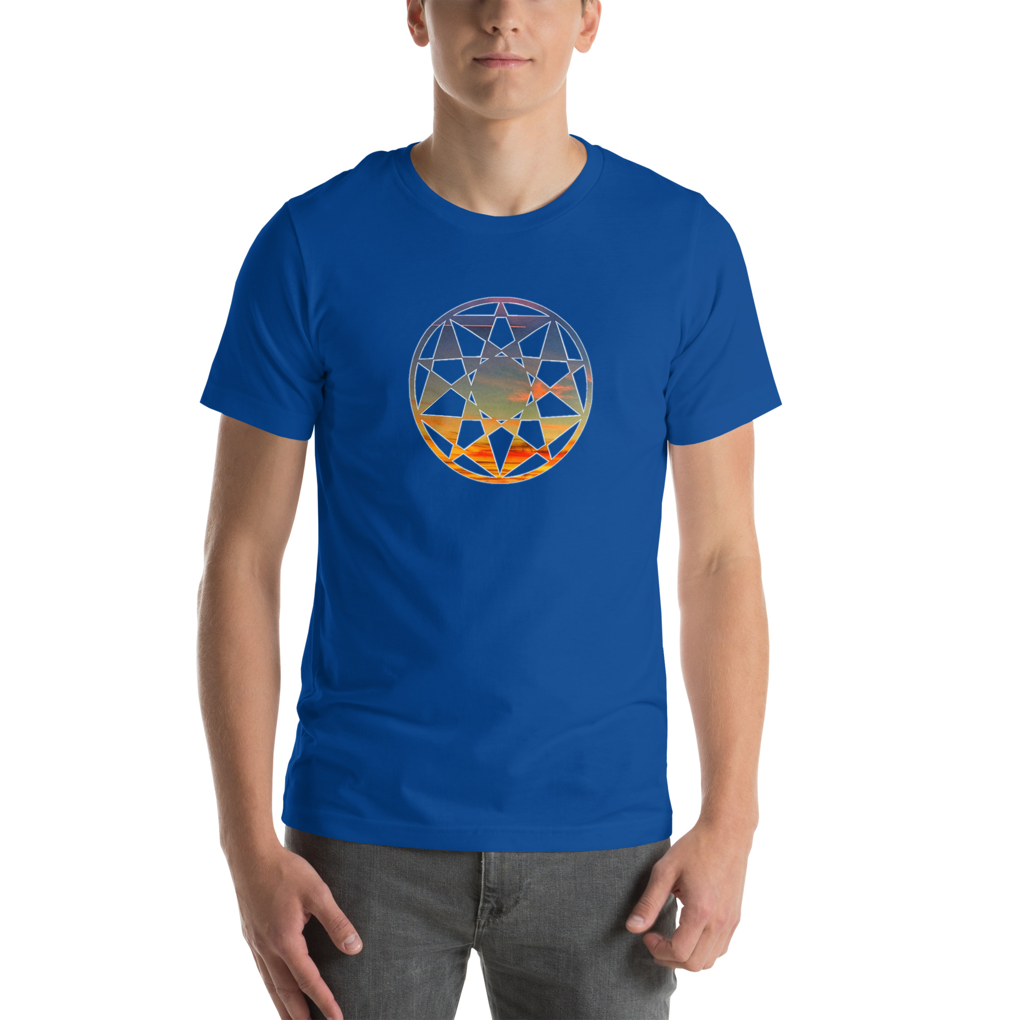 Crop Circle 70421 Sunset Fusion Unisex T-shirt - Image 7